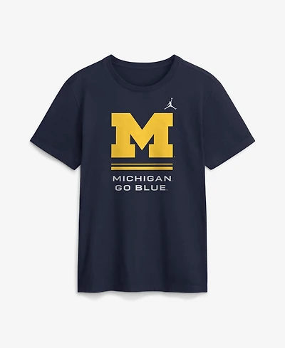 Jordan Men's Michigan Wolverines 2026 Sideline Crewneck T-Shirt