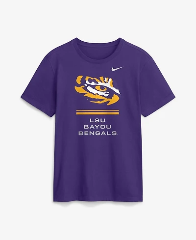 Nike Men's Lsu Tigers Sideline Crewneck T-Shirt