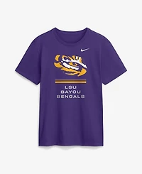 Nike Men's Lsu Tigers Sideline Crewneck T-Shirt