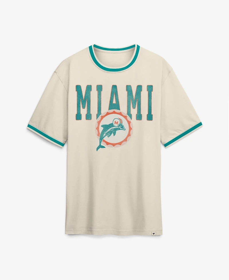 Fanatics Men's Miami Dolphins Time Honored Tradition Ringer Retro T-Shirt