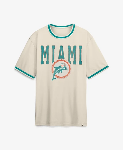 Fanatics Men's Miami Dolphins Time Honored Tradition Ringer Retro T-Shirt
