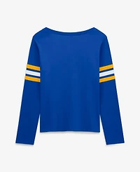 Fanatics Women's Los Angeles Rams Team First Coverage Scheme Lace-Up Long Sleeve T-Shirt
