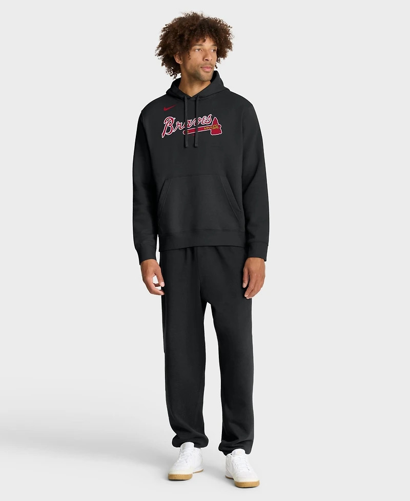 Nike Men's Atlanta Braves Club Fleece Pullover Hoodie