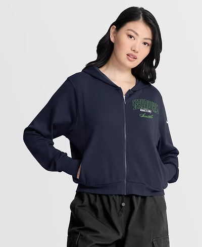 Nike Women's Primetime Seattle Seahawks Loose-Fit Full-Zip Hoodie