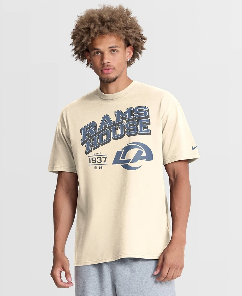 Nike Men's Los Angeles Rams Vintage Relaxed-Fit Blown Away Max90 T-Shirt