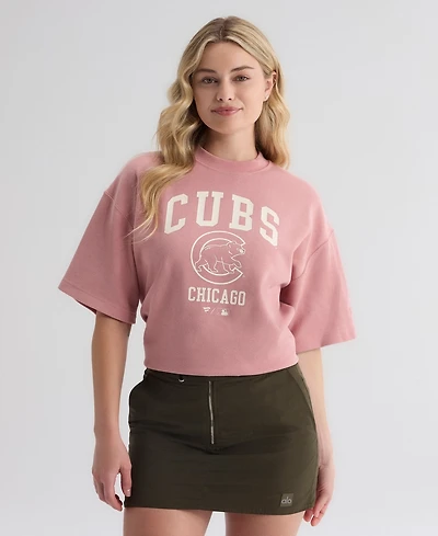 Fanatics Women's Chicago Cubs Boxy Double-Face Rib T-Shirt