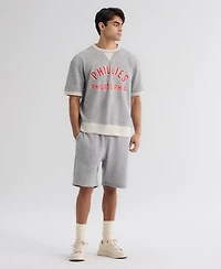 Fanatics Men's Philadelphia Phillies Iconic Relaxed-Fit Terry Crewneck Short-Sleeve Sweatshirt