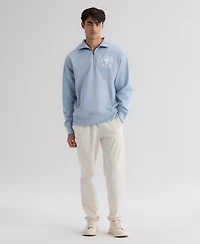 Fanatics Men's Philadelphia Phillies Iconic Sideline Terry Relaxed-Fit Quarter-Zip Sweatshirt