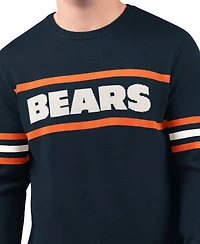 Starter Men's Chicago Bears Player Crewneck Long-Sleeve Sweater