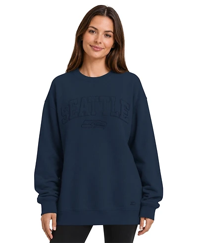 Starter Women's Seattle Seahawks Oversized Fleece Sweatshirt