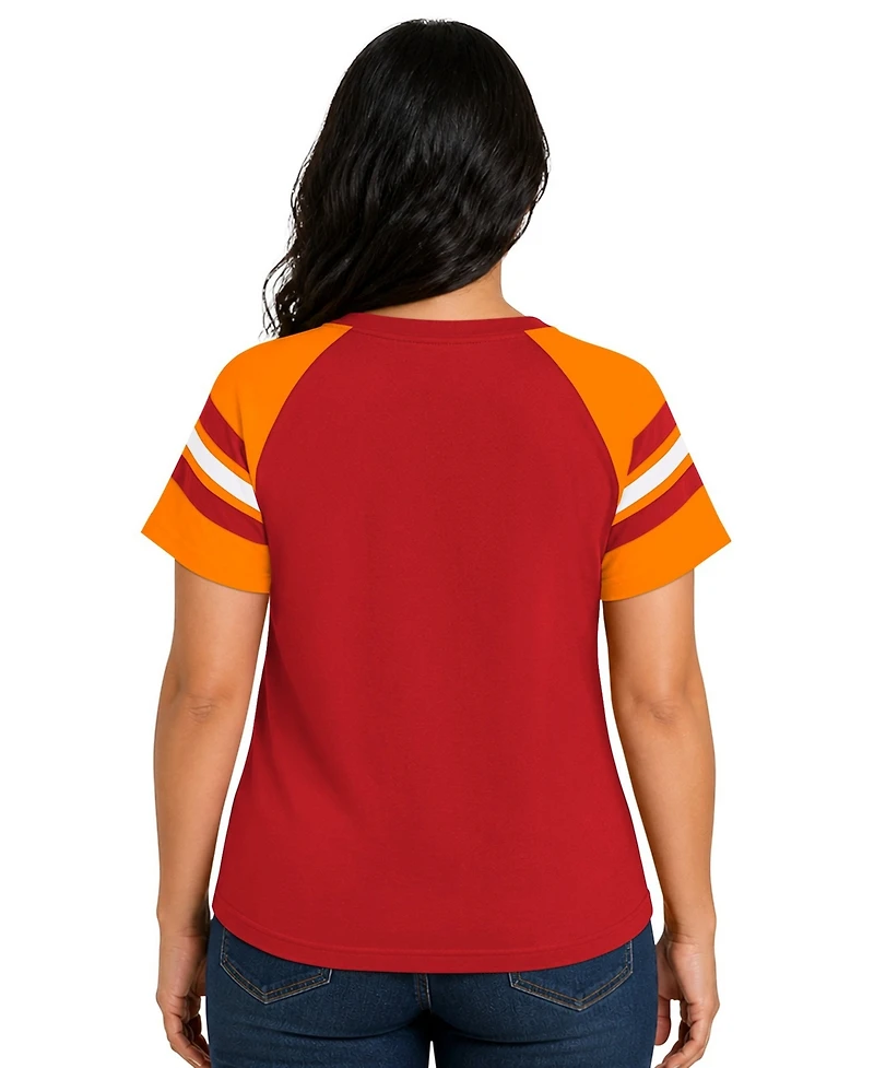 Starter Plus Tampa Bay Buccaneers Throwback Game On Notch Neck Raglan T-Shirt