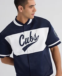 Fanatics Men's Chicago Cubs Iconic Full-Snap Satin Jacket