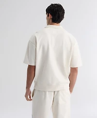 Fanatics Men's New York Mets Iconic Relaxed-Fit Short-Sleeve Mock-Neck Pullover