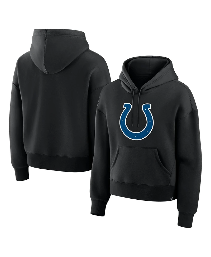 Fanatics Women's Indianapolis Colts Essential Legacy Hooded Heavyweight Fleece Front Pouch Pocket Hoodie