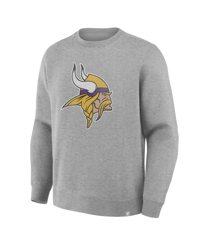 Fanatics Men's Minnesota Vikings Legacy Relaxed-Fit Distressed Crewneck Sweatshirt