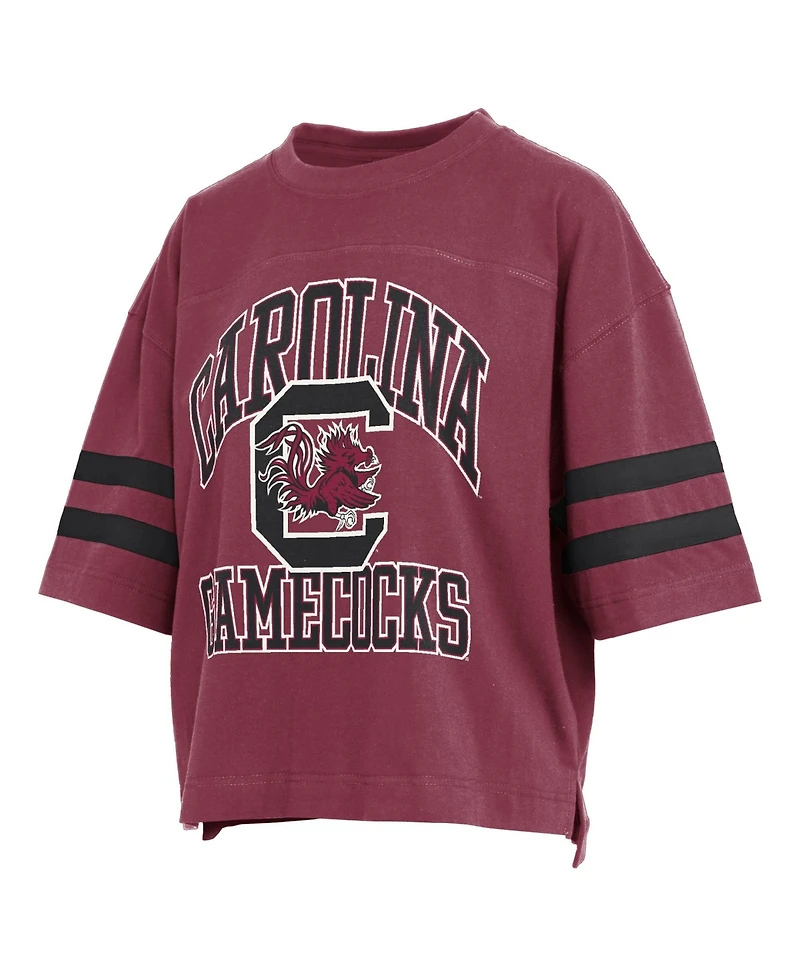 Pressbox Women's South Carolina Gamecocks Wayne Tyler Oversized Cropped Graphic T-Shirt