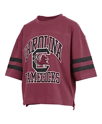 Pressbox Women's South Carolina Gamecocks Wayne Tyler Oversized Cropped Graphic T-Shirt