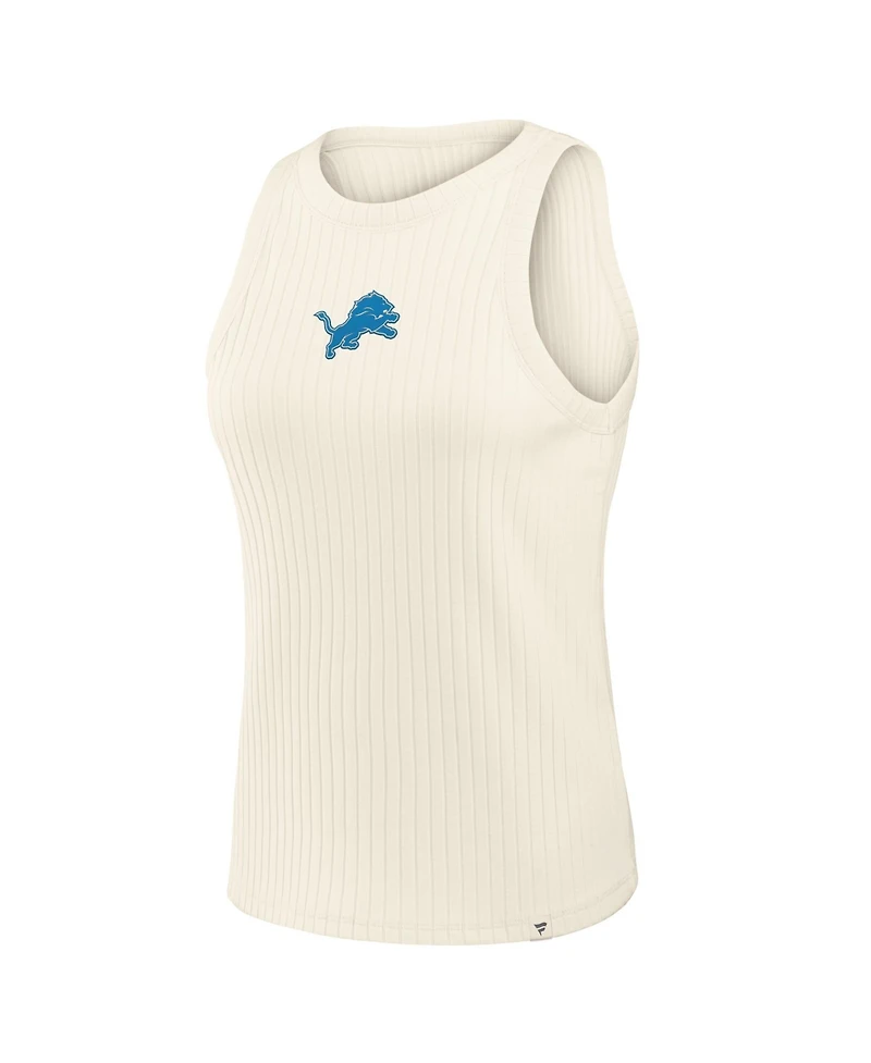 Fanatics Women's Detroit Lions Star Play Tri-Blend Ribbed Sleeveless Tank Top