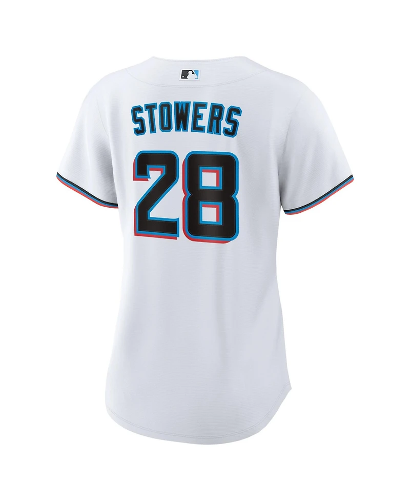 Nike Women's Miami Marlins Kyle Stowers Replica Jersey
