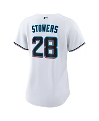 Nike Women's Miami Marlins Kyle Stowers Replica Jersey