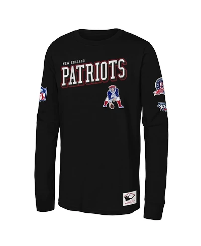 Mitchell & Ness Boys' and Girls' New England Patriots Training Camp Crewneck Long Sleeve T-Shirt
