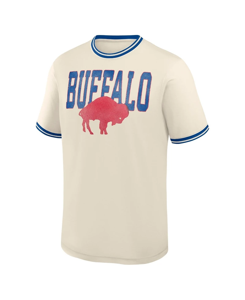 Fanatics Men's Buffalo Bills Time Honored Tradition Relaxed-Fit Graphic Ringer T-Shirt