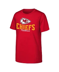 Outerstuff Boys' and Girls' Kansas City Chiefs Top Pick Screen Print Graphics T-Shirt