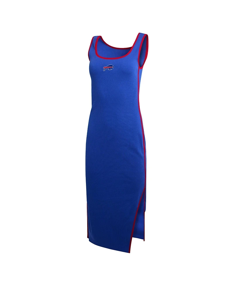 Wear by Erin Andrews Women's Buffalo Bills Ribbed Midi Body-Con Tank Dress