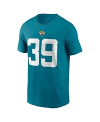 Nike Men's Jacksonville Jaguars Cam Little Name & Number Screen-Print Graphic Crewneck Short-Sleeve T-Shirt