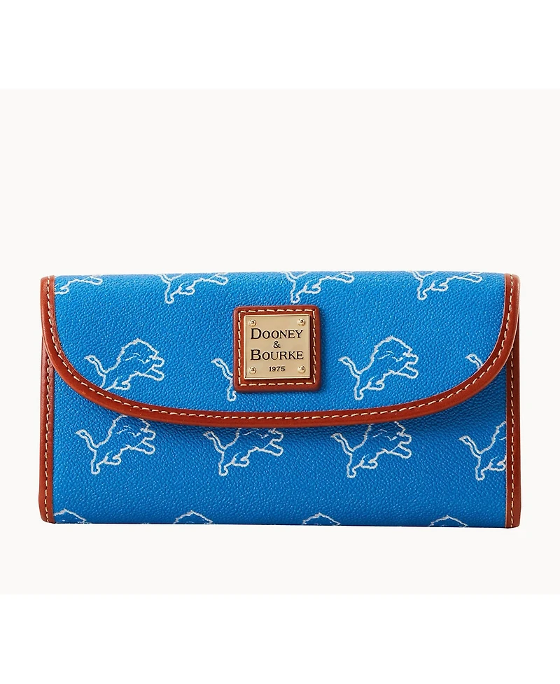 Dooney & Bourke Women's Detroit Lions Team Color Continental Clutch