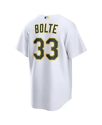 Nike Men's Oakland Athletics Henry Bolte V-Neck Relaxed Fit Replica Jersey