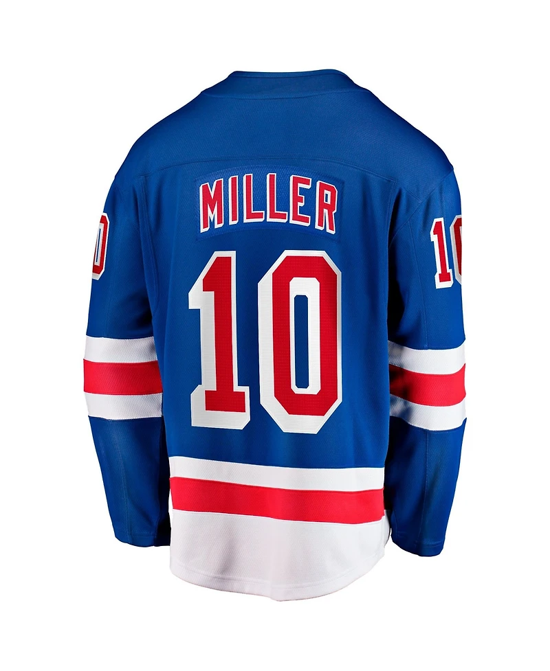 Fanatics Men's New York Rangers Jt Miller Breakaway Captain's Patch Jersey