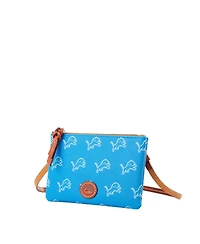 Dooney & Bourke Detroit Lions Top Zip Crossbody Bag