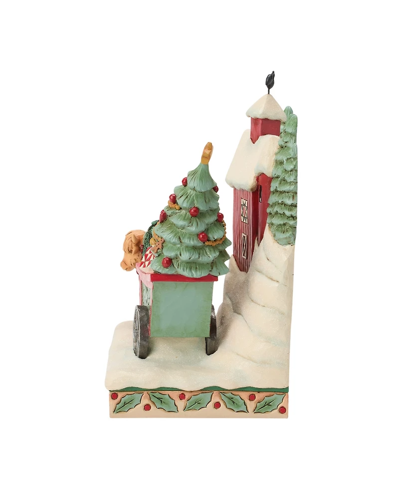 Jim Shore Heartwood Creek Highland Glen Barn Diorama Figurine