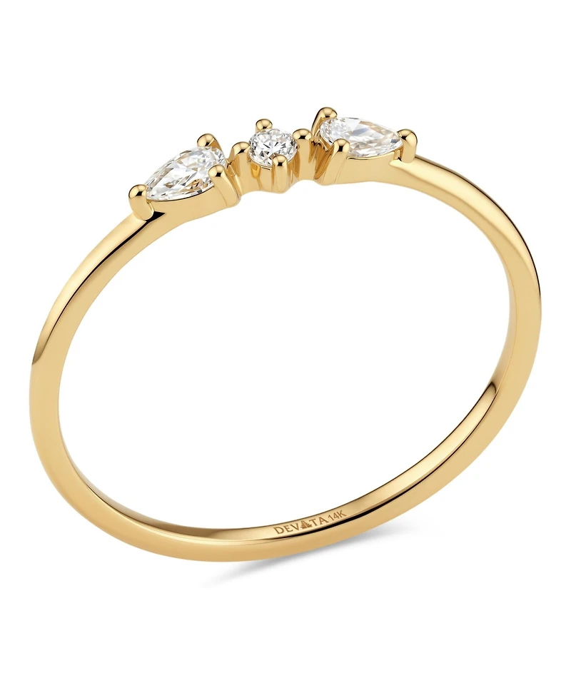 Devata Trio Ring 14K Gold