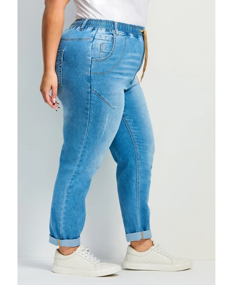Avenue Women's Plus Taliah Denim Jogger