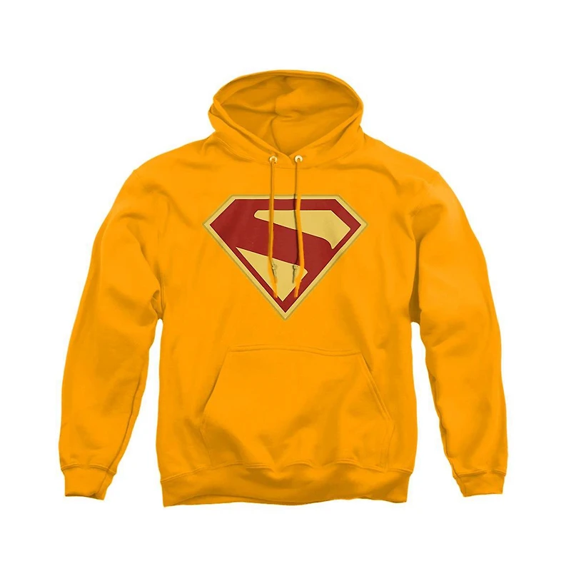 Superman Men's Big & Tall 2025 Logo Graphic Kangaroo-Pocket Hoodie