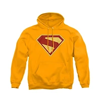 Superman Men's Big & Tall 2025 Logo Graphic Kangaroo-Pocket Hoodie