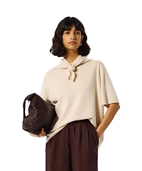 Whistles Women's Draped Fine Knit T-Shirt