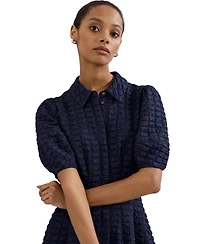 Phase Eight Women's Yasmine Collared Puff Sleeve Midi Dress