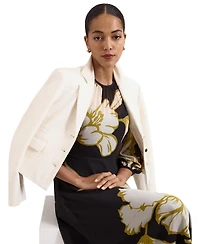 Phase Eight Women's Eve Floral A-Line 3/4 Sleeve Maxi Dress