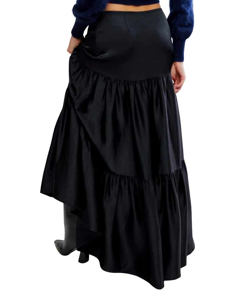 Free People Women's Juliette Satin A-Line Maxi Skirt