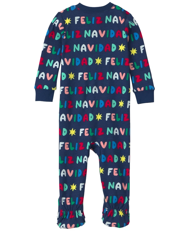 Carter's Baby Boys' and Girls' Feliz Navidad Snug-Fit 2-Way Zip 1-Piece Footed Pajama