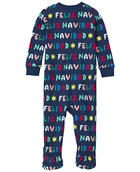 Carter's Baby Boys' and Girls' Feliz Navidad Snug-Fit 2-Way Zip 1-Piece Footed Pajama