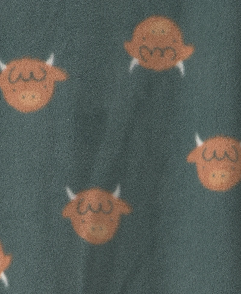 Carter's Baby Boys' 2-way Zip Footed Fleece Sleep & Play Pajamas