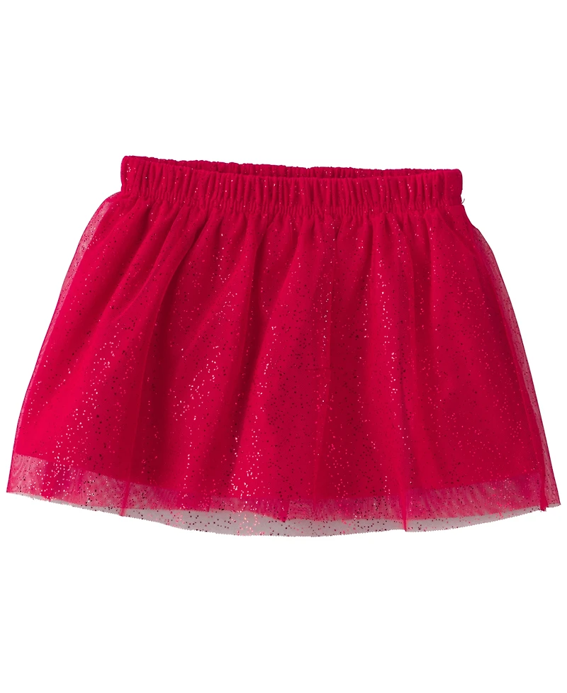 Carter's Toddler Girls' 2T-5T Tulle Bow Long-Sleeve Top and Skirt Set