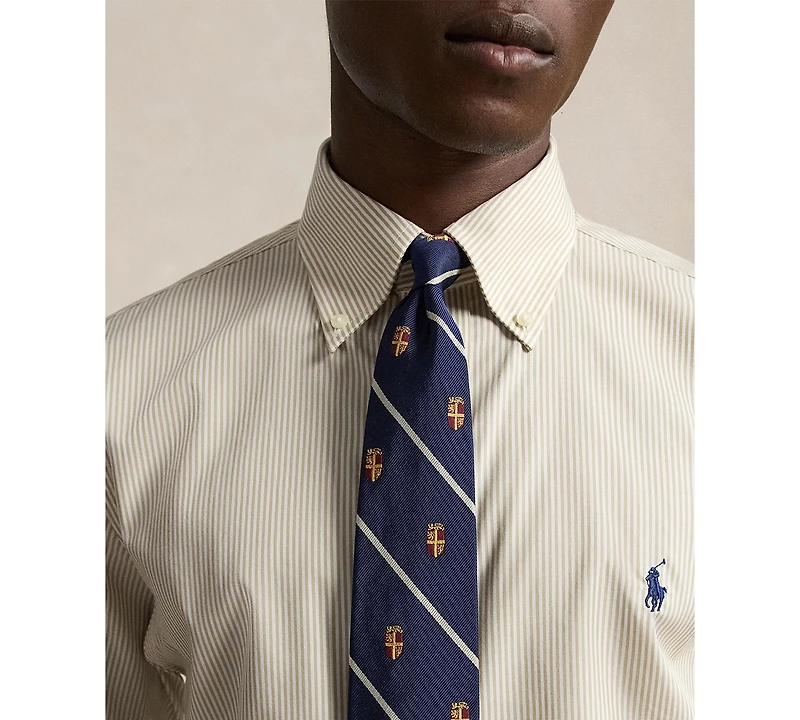 Polo Ralph Lauren Men's Custom Fit Plaid Oxford Long-Sleeve Shirt