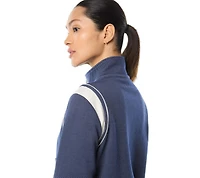 Sergio Tacchini Women's Agiato Mock-Neck Quarter-Zip Kangaroo-Pocket Sweatshirt