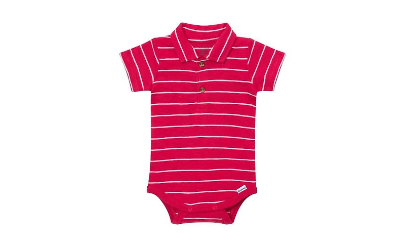 Gerber Baby Boys' ( new born to 18 M ) polo Bodysuit Stripes