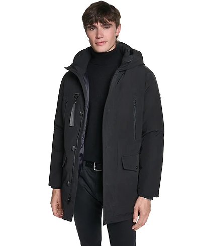 Karl Lagerfeld Paris Men's Signature Parka Jacket